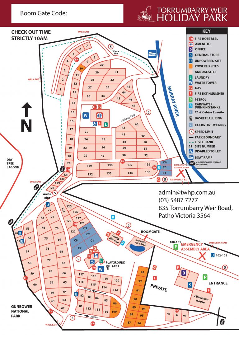 Maps | Torrumbarry Weir Holiday Park